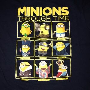 minions through time graphic tee